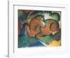 Red bull-Franz Marc-Framed Giclee Print