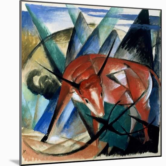 Red Bull-Franz Marc-Mounted Giclee Print