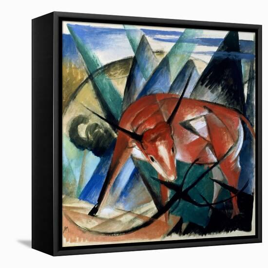 Red Bull-Franz Marc-Framed Stretched Canvas