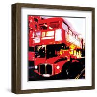 Red Bus, London-Tosh-Framed Art Print