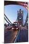 Red Bus on Tower Bridge, London, England, United Kingdom, Europe-Markus Lange-Mounted Photographic Print