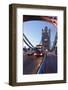 Red Bus on Tower Bridge, London, England, United Kingdom, Europe-Markus Lange-Framed Photographic Print