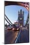 Red Bus on Tower Bridge, London, England, United Kingdom, Europe-Markus Lange-Mounted Photographic Print