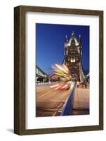 Red Bus on Tower Bridge, London, England, United Kingdom, Europe-Markus Lange-Framed Photographic Print