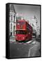 Red Bus-Chris Bliss-Framed Stretched Canvas