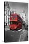 Red Bus-Chris Bliss-Stretched Canvas