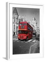 Red Bus-Chris Bliss-Framed Photographic Print