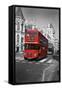 Red Bus-Chris Bliss-Framed Stretched Canvas