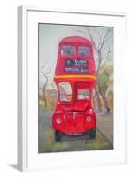 Red Bus-Antonia Myatt-Framed Giclee Print