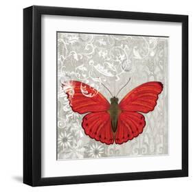 Red Butterfly-Alan Hopfensperger-Framed Art Print