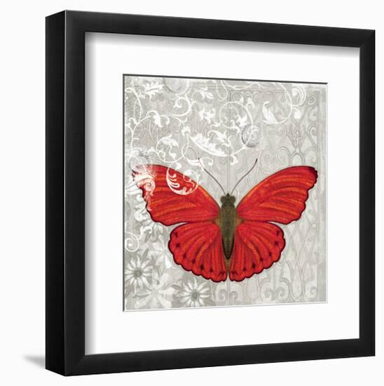 Red Butterfly-Alan Hopfensperger-Framed Art Print