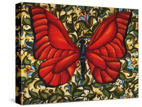 Red Butterfly-Holly Carr-Stretched Canvas