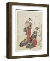 Red, C. 1820-Ryuryukyo Shinsai-Framed Giclee Print