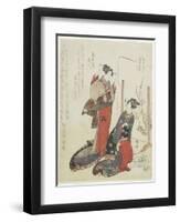 Red, C. 1820-Ryuryukyo Shinsai-Framed Giclee Print