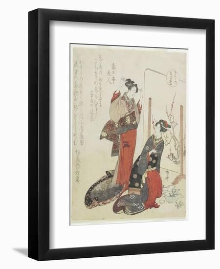 Red, C. 1820-Ryuryukyo Shinsai-Framed Giclee Print