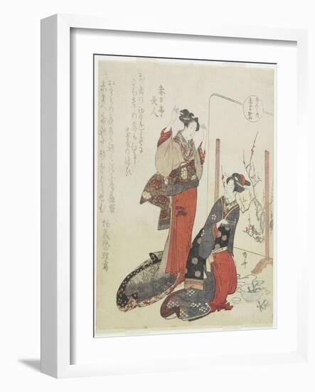 Red, C. 1820-Ryuryukyo Shinsai-Framed Giclee Print