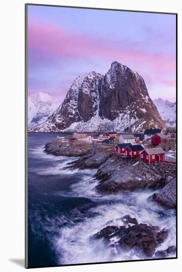 Red Cabins - Vertical-Michael Blanchette Photography-Mounted Photographic Print