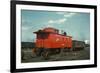 Red Caboose-null-Framed Art Print