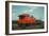 Red Caboose-null-Framed Art Print