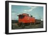 Red Caboose-null-Framed Art Print