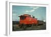 Red Caboose-null-Framed Art Print