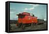 Red Caboose-null-Framed Stretched Canvas