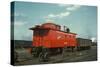 Red Caboose-null-Stretched Canvas