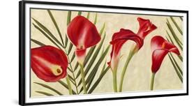 Red Callas-Jenny Thomlinson-Framed Art Print