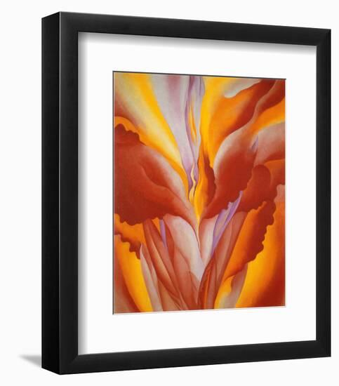 Red Canna-Georgia O'Keeffe-Framed Art Print