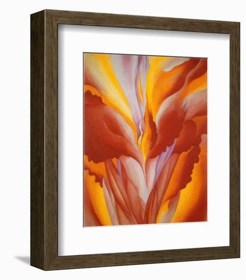 Red Canna-Georgia O'Keeffe-Framed Art Print