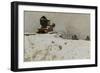 Red cannon, 1880 oil on board-Fritz Thaulow-Framed Giclee Print