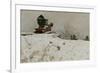 Red cannon, 1880 oil on board-Fritz Thaulow-Framed Giclee Print