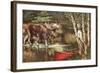 Red Canoe-Anne Yvonne Gilbert-Framed Giclee Print