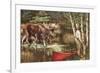 Red Canoe-Anne Yvonne Gilbert-Framed Giclee Print