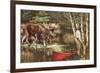 Red Canoe-Anne Yvonne Gilbert-Framed Giclee Print