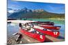 Red Canoes for Hire-Neale Clark-Mounted Photographic Print