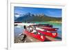 Red Canoes for Hire-Neale Clark-Framed Photographic Print