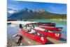 Red Canoes for Hire-Neale Clark-Mounted Photographic Print