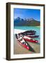 Red Canoes for Hire-Neale Clark-Framed Photographic Print