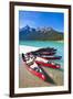 Red Canoes for Hire-Neale Clark-Framed Photographic Print