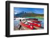 Red Canoes for Hire-Neale Clark-Framed Photographic Print