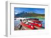 Red Canoes for Hire-Neale Clark-Framed Photographic Print