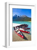 Red Canoes for Hire-Neale Clark-Framed Photographic Print