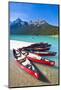 Red Canoes for Hire-Neale Clark-Mounted Photographic Print