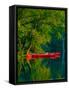 Red Canoes-Steven Maxx-Framed Stretched Canvas