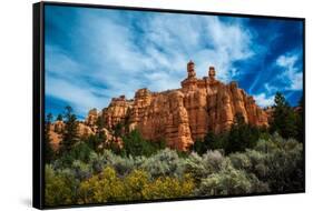 Red Canyon-Tim Oldford-Framed Stretched Canvas