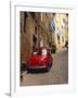 Red Car Parked in Narrow Street, Siena, Tuscany, Italy-Ruth Tomlinson-Framed Premium Photographic Print