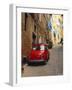 Red Car Parked in Narrow Street, Siena, Tuscany, Italy-Ruth Tomlinson-Framed Photographic Print