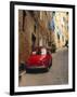 Red Car Parked in Narrow Street, Siena, Tuscany, Italy-Ruth Tomlinson-Framed Photographic Print