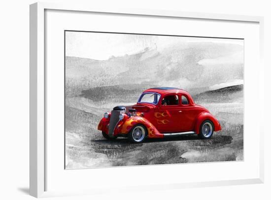 Red Car2-Ata Alishahi-Framed Giclee Print